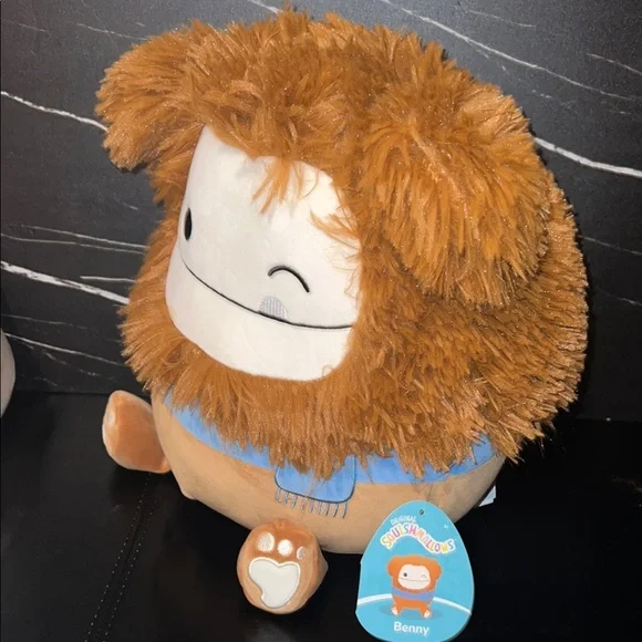 Benny the Bigfoot Cute Plush Toy with Fluffy Ears - Picture 2 of 4